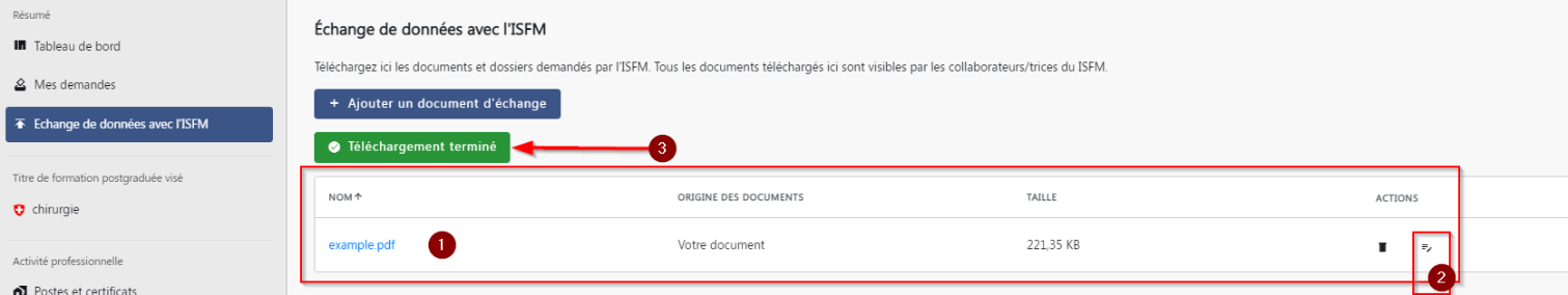 FAQ, échange de données, clôturer