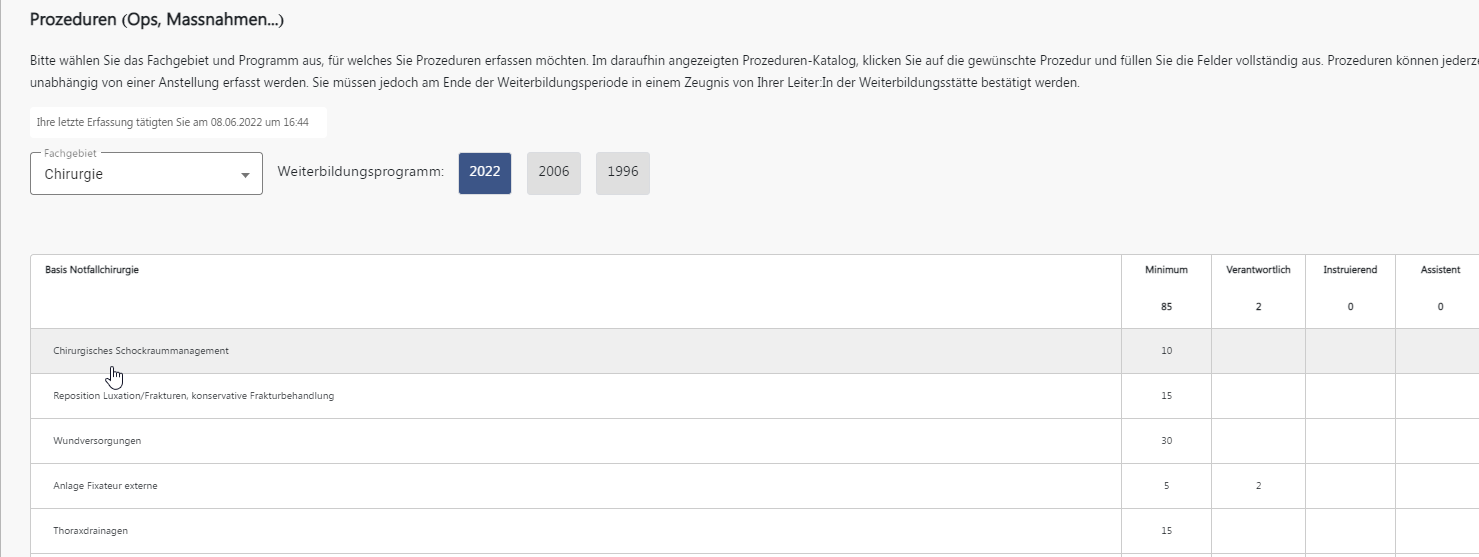 Anleitung, Prozeduren, Prozedur erfassen